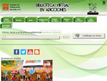 Tablet Screenshot of biblioteca.cij.gob.mx